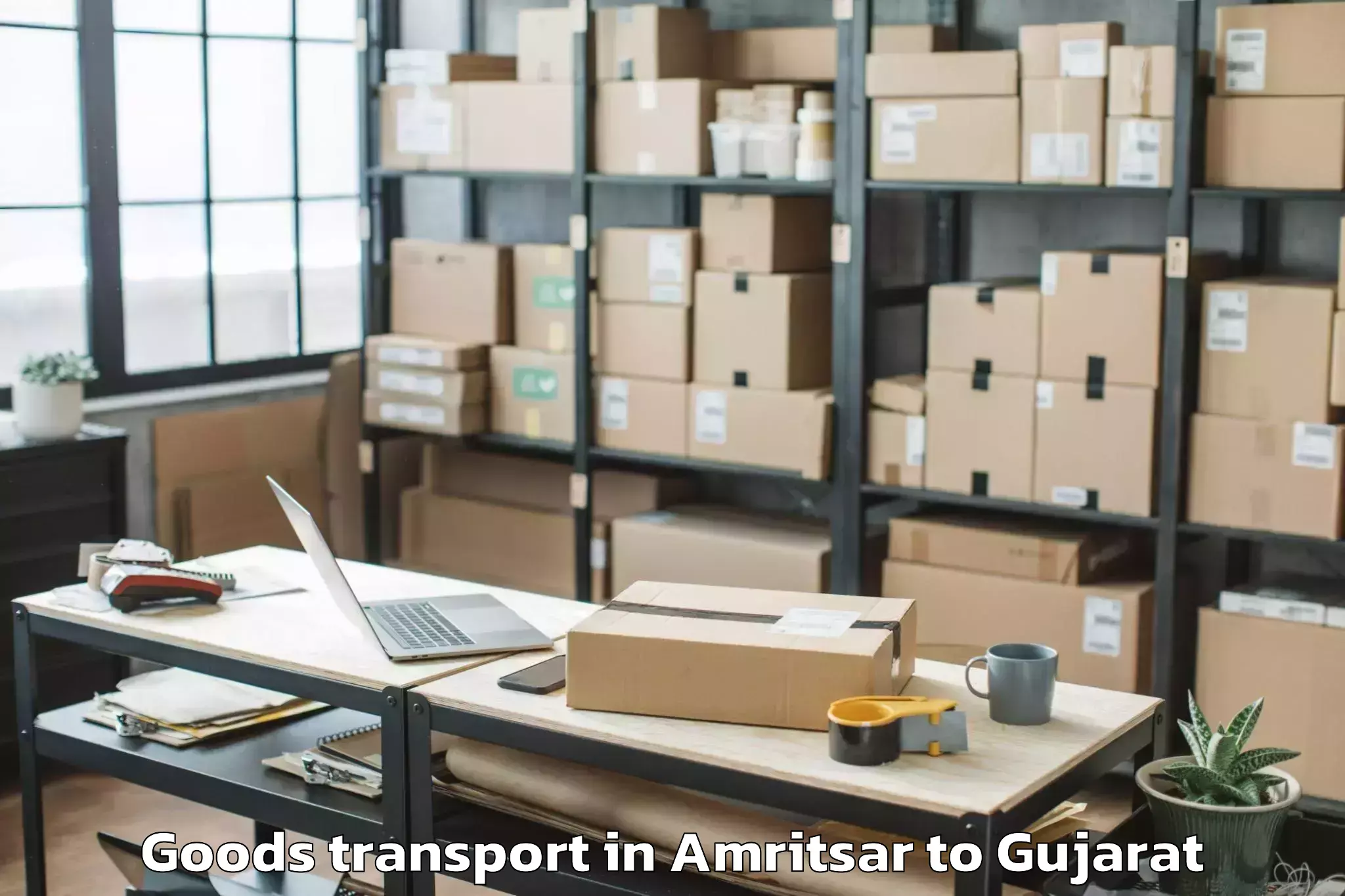 Hassle-Free Amritsar to Dahegam Goods Transport